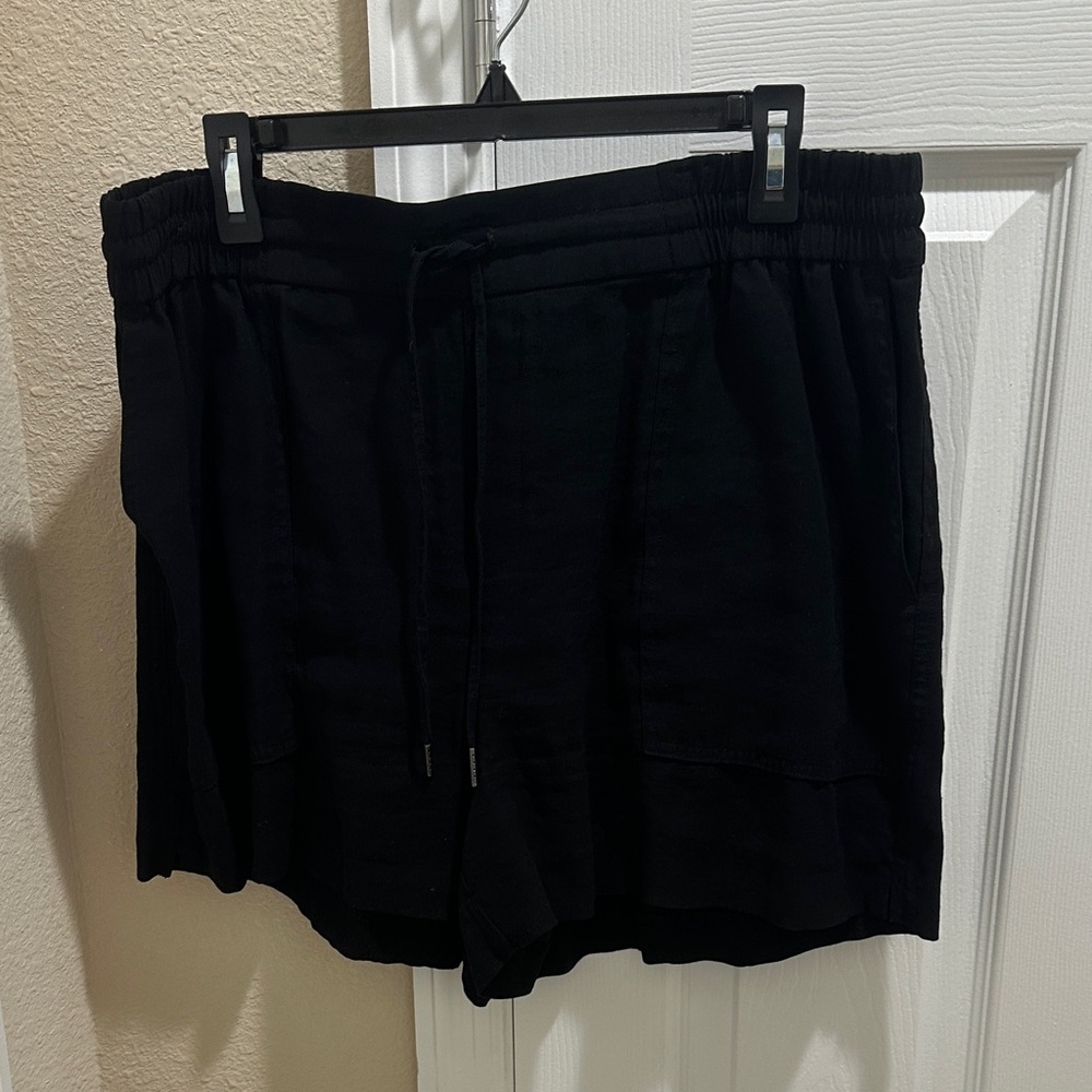 Kersh Black High Waist Women's Shorts
